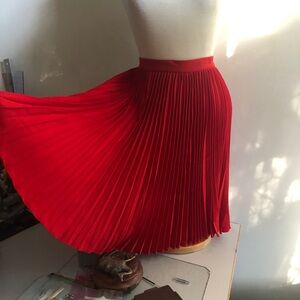Vintage Pleated Wool Skirt LINDA ALLARD ELLEN TRACY